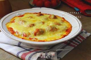 茄汁肉丸焗土豆泥的做法步骤:20