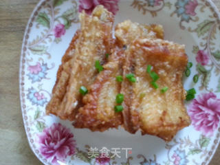 炸舌板鱼的做法步骤:9