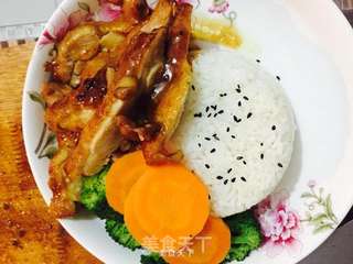 照烧鸡腿饭的做法步骤:12