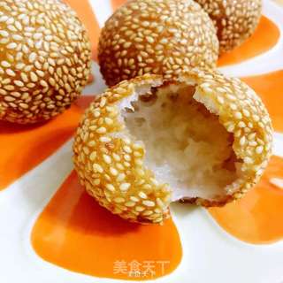 空心糯米球的做法步骤:15