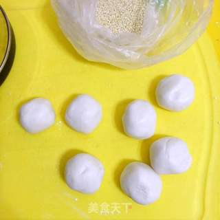 空心糯米球的做法步骤:5