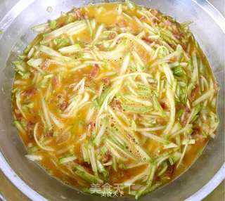角瓜蚬子蛋饼的做法步骤:6