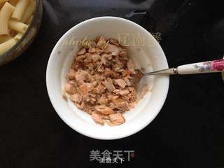 三文鱼奶酪意面的做法步骤:9