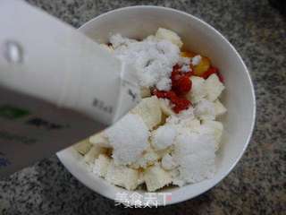 枸杞鸡蛋馒头糕的做法步骤:6