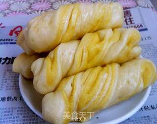 香煎双色花卷的做法步骤:16