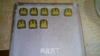 DIY萌兔子——抹茶萌兔曲奇饼干的做法步骤:26