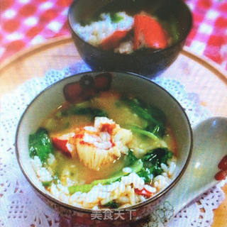 龙虾菜泡饭的做法步骤:11