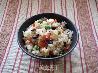 香菇鸡肉饭的做法步骤:10