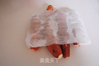 抗癌美味食品----烤白薯的做法步骤:3