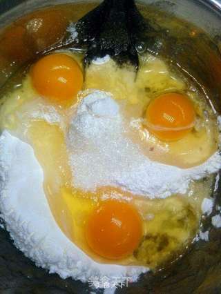自己研制的香蕉饼的做法步骤:4