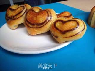 花式心形面包的做法步骤:22