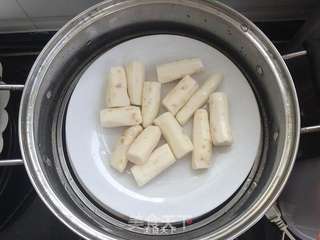 果味三色山药的做法步骤:3