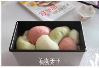 三色土司的做法步骤:11