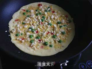 能量早餐田园芝士蛋饼的做法步骤:5