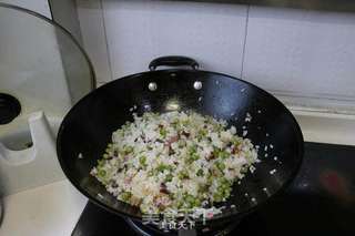 腊肉豌豆焖饭的做法步骤:8