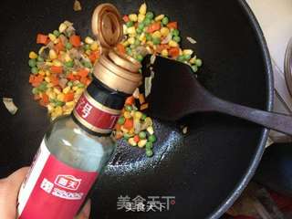 缤纷素锦-松茸饭的做法步骤:6