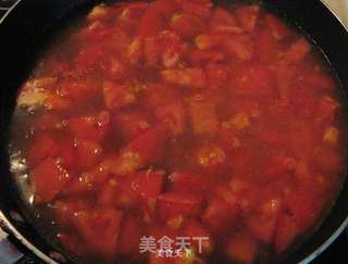 三文鱼番茄汤的做法步骤:4