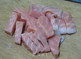 三文鱼肉松的做法步骤:2
