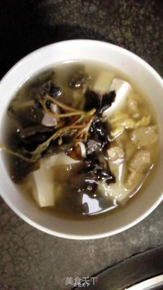 嫩豆腐鱼腥草汤的做法步骤:3