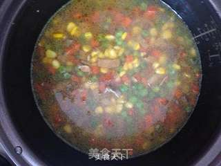 缤纷素锦-松茸饭的做法步骤:11