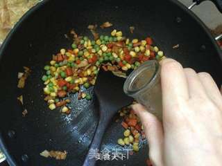 缤纷素锦-松茸饭的做法步骤:8