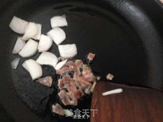 松茸生炒糯米饭的做法步骤:9