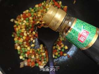 缤纷素锦-松茸饭的做法步骤:7