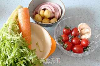 【生煎三文鱼佐照烧汁配杂蔬】的做法步骤:4