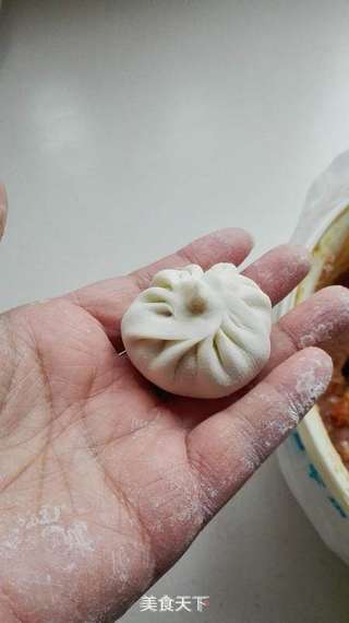 灌汤小笼包的做法步骤:10