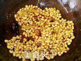 清肺黄豆烧猪红的做法步骤:5