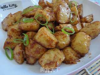 海鲜酱炒墨鱼丸的做法步骤:10