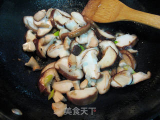 鸡肉香菇油菜的做法步骤:9