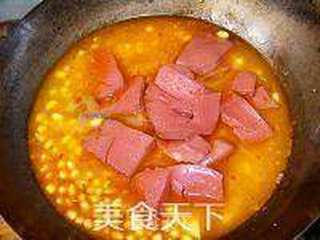 清肺黄豆烧猪红的做法步骤:7