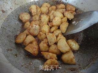 海鲜酱炒墨鱼丸的做法步骤:7