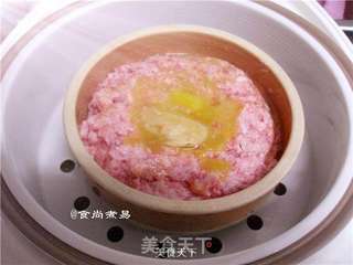 咸蛋蒸肉饼的做法步骤:7
