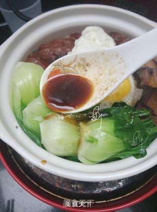 腊味煲仔饭的做法步骤:9