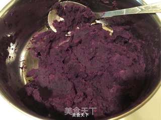 紫薯球的做法步骤:3