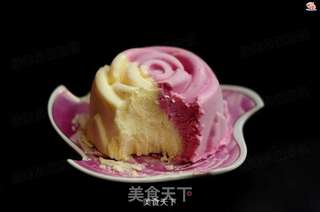 红心火龙果冻芝士双色慕斯的做法步骤:16