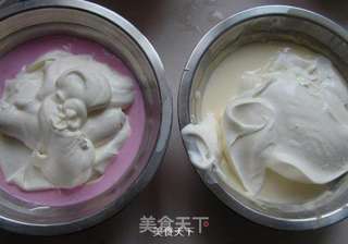 红心火龙果冻芝士双色慕斯的做法步骤:10