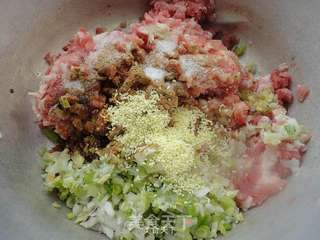 婆婆丁肉馅饺子的做法步骤:4