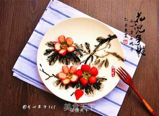 用草莓做创意摆盘的做法步骤:3