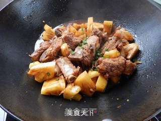 菠萝焖排骨的做法步骤:9