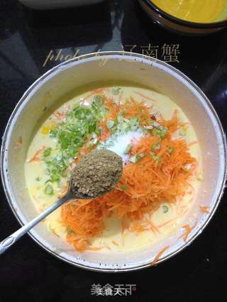 胡萝卜鸡蛋饼的做法步骤:6