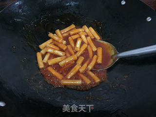 韩式香辣炒年糕的做法步骤:13