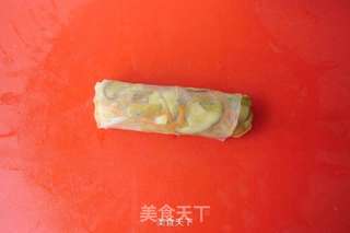 水晶春卷的做法步骤:7