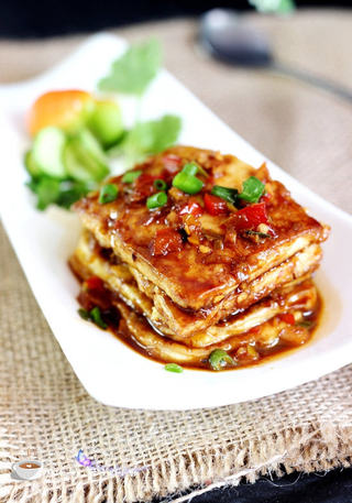 锅塌豆腐的做法步骤:12