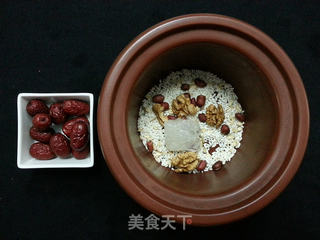 #高考倒计时营养早餐#最佳补脑滋养早餐核桃花生粥的做法步骤:9