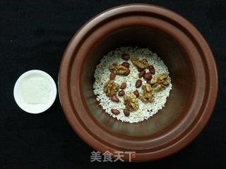 #高考倒计时营养早餐#最佳补脑滋养早餐核桃花生粥的做法步骤:8