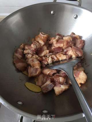 农家菜干扣肉的做法步骤:7