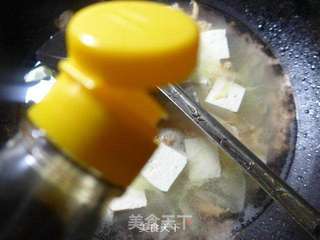 开洋雷笋烧豆腐的做法步骤:9